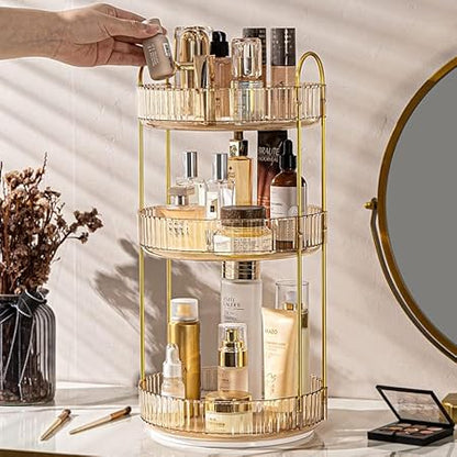 3Layer Rotating Cosmetic Organizer Rack