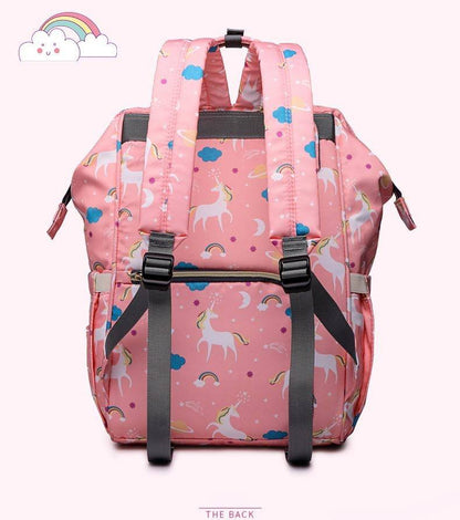 Unicorn Printed Diaper Backpack
