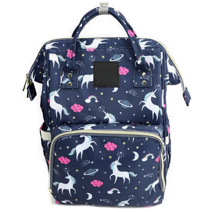 Unicorn Printed Diaper Backpack