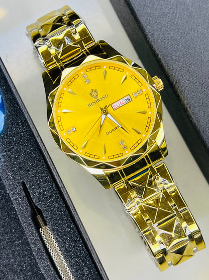 All Gold Binbond Prism Dial Watch