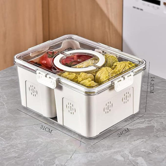 Acrylic 4 Grid Storage Box