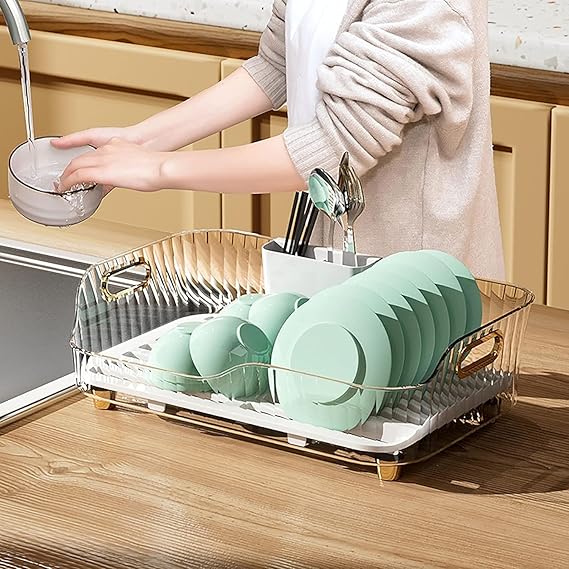 Acrylic Luxury Dish Drain Rack