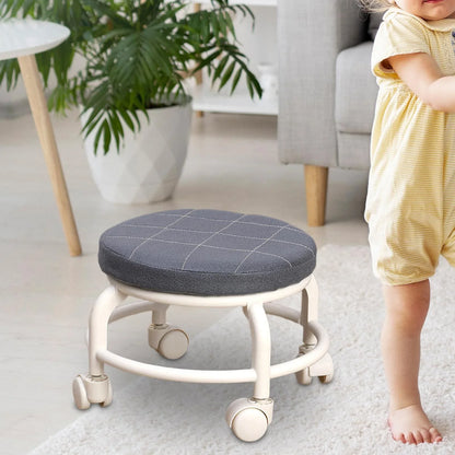 Rotating Stool With Wheels