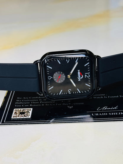 Black Heryi Seamer Down Second Magnet Strap Watch