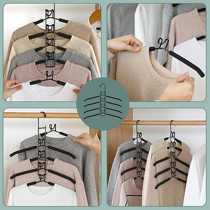 5 in 1 Non-Slip Metal Sweater Hanger
