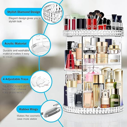 Rotatable Cosmetic Storage Rack