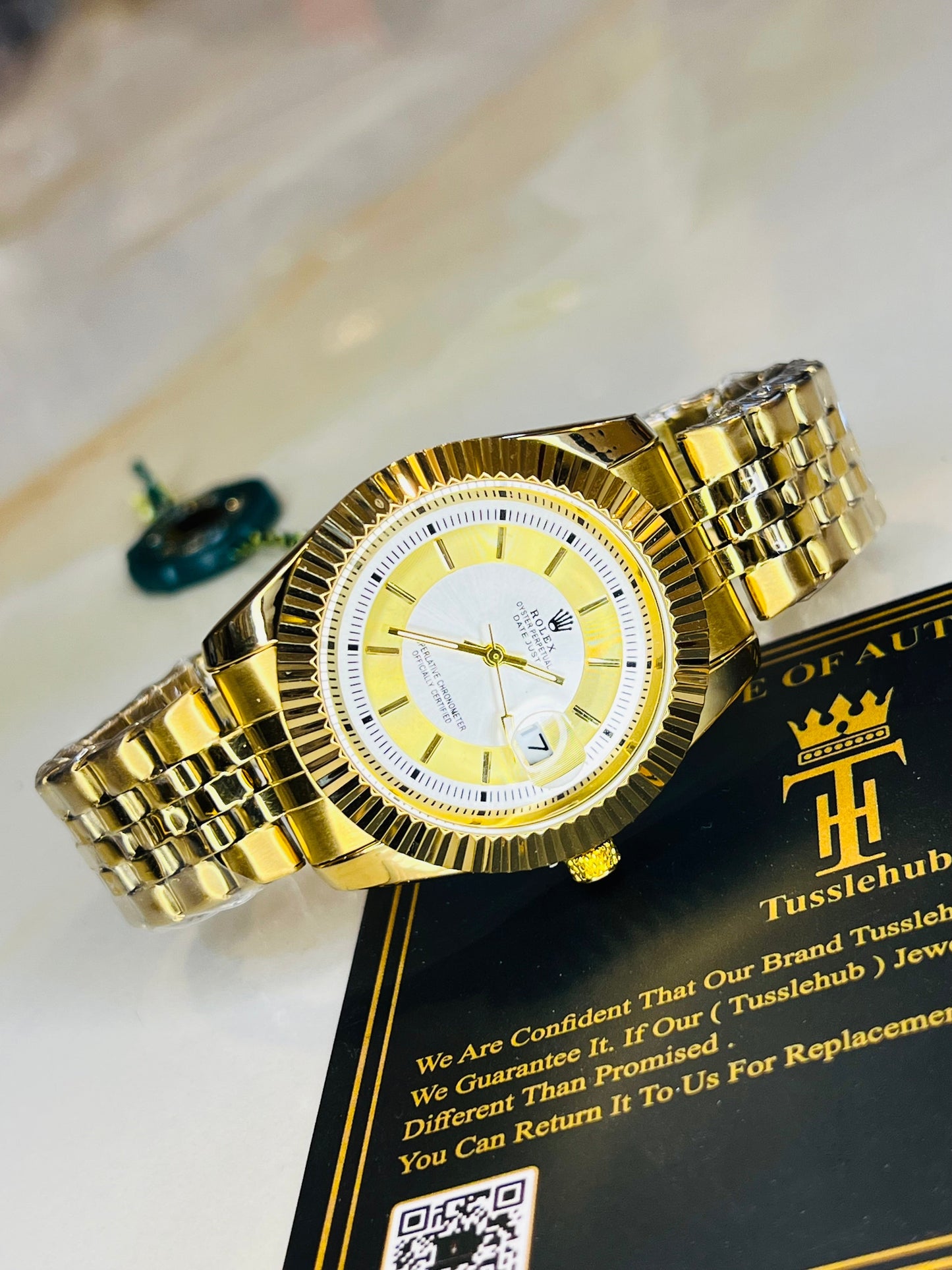 Gold Date Just Perpetual Watch