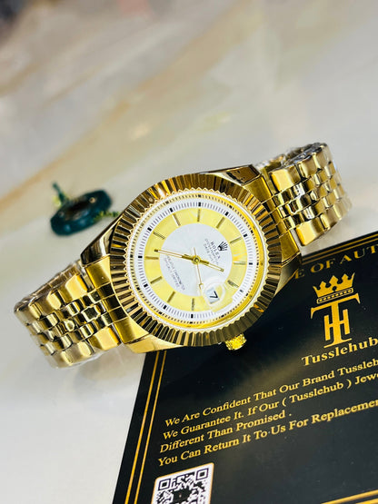 Gold Date Just Perpetual Watch