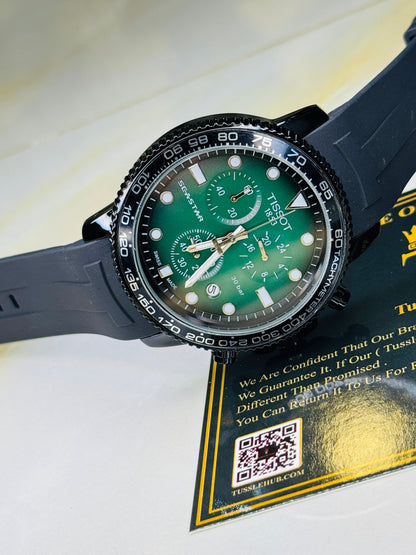 Black Emerald Tissot Sea Star Chronograph Watch