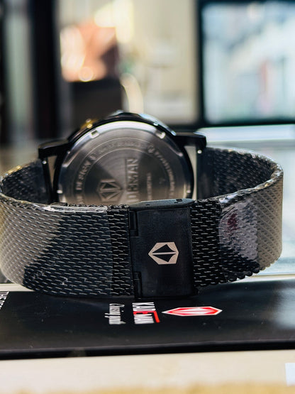 Kademan Black Mesh Premium Watch
