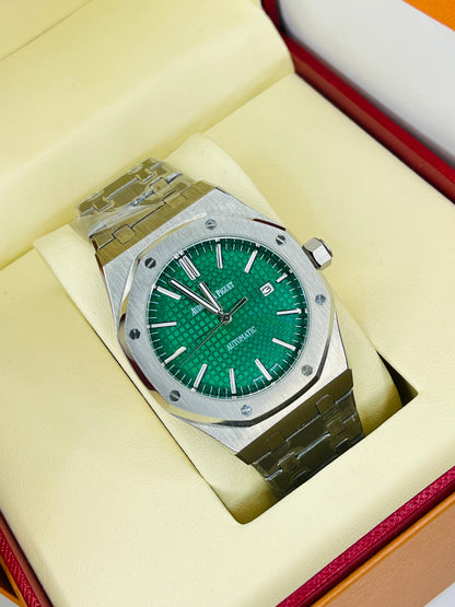 AP Silver Automatic Emerald Dial Super Clone Watch