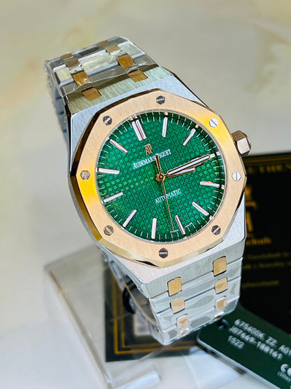 AP Two Tone Automatic Emerald Dial Super Clone Watch