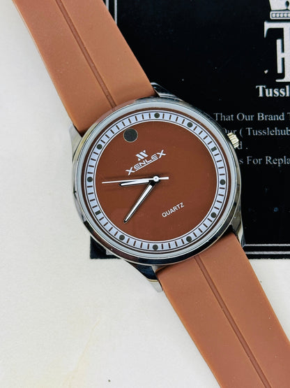 Brown Xenlex Magnet Strap Watch For Her