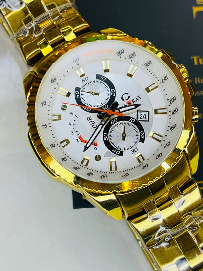 Gold White Cassray Watch