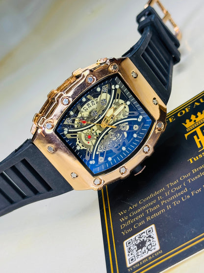 Black Rose Gold Heavy Mille Watch