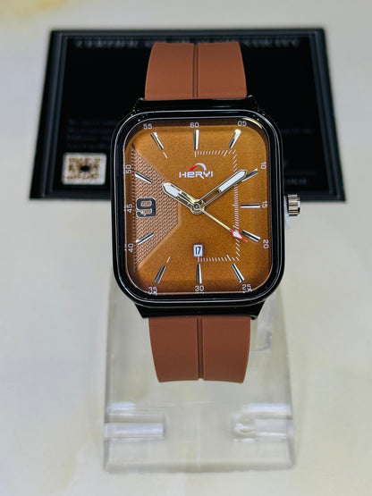 Brown Heryi Seamer Magnet Strap Watch