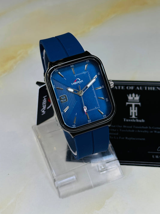 Aqua Blue Heryi Seamer Magnet Strap Watch