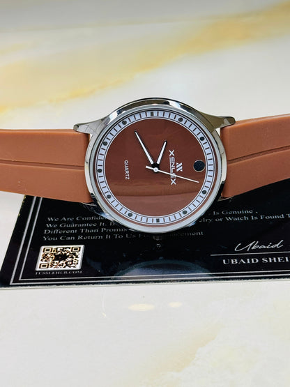 Brown Xenlex Magnet Strap Watch For Her