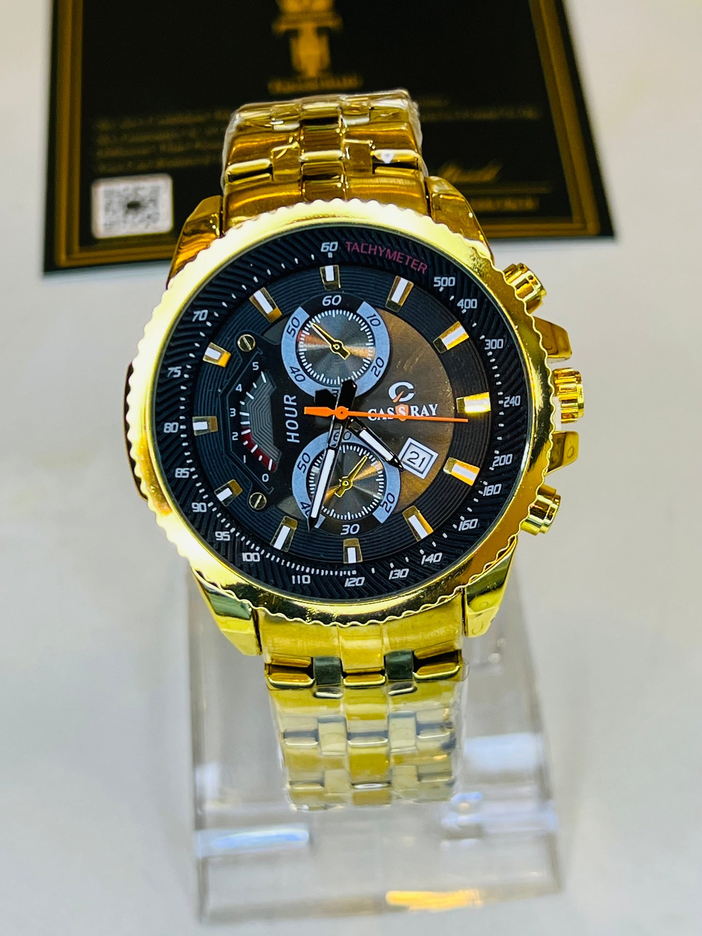 Gold Black Cassray Watch