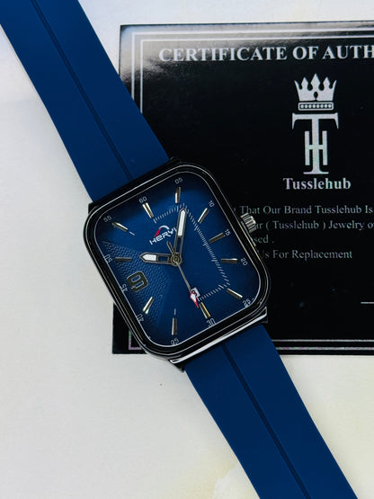 Aqua Blue Heryi Seamer Magnet Strap Watch