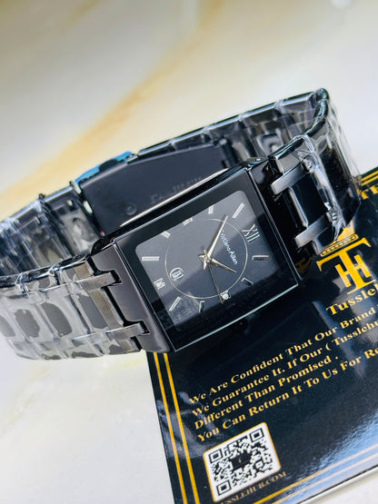 Cristiano Aillen All Black Square Watch