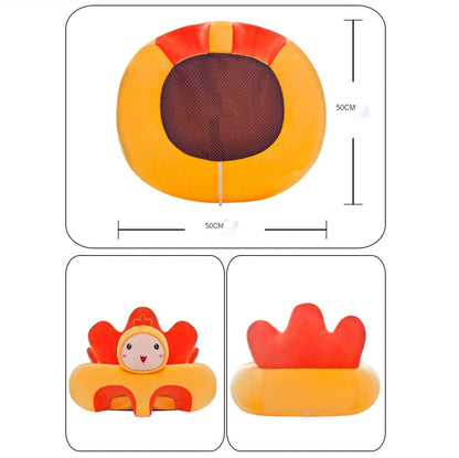 Learn to Sit with Back Support 3D Character Baby Floor Seat Rabbit