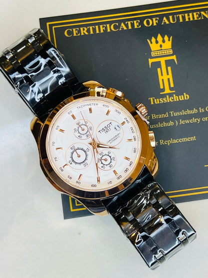 Black Copper 1853 Chain Strap Chronograph Watch
