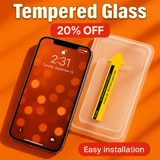 iPhone Glass Screen Protector With Applying kit