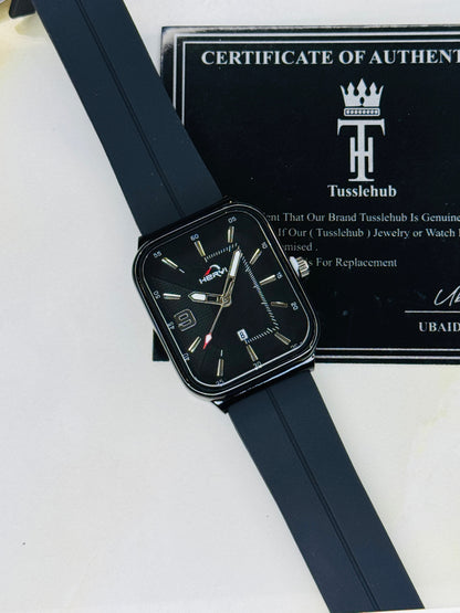 Black Heryi Seamer Magnet Strap Watch