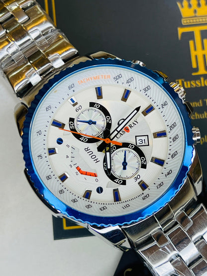 Silver Blue Cassray Watch