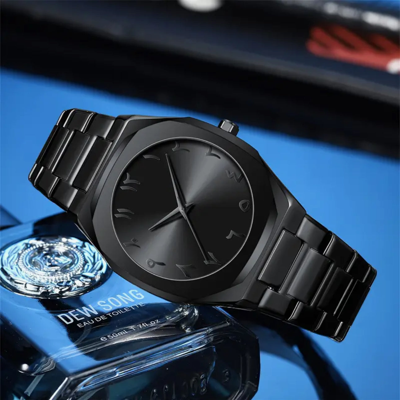 Black Arabic Aura Watch<br> Heavy Weight