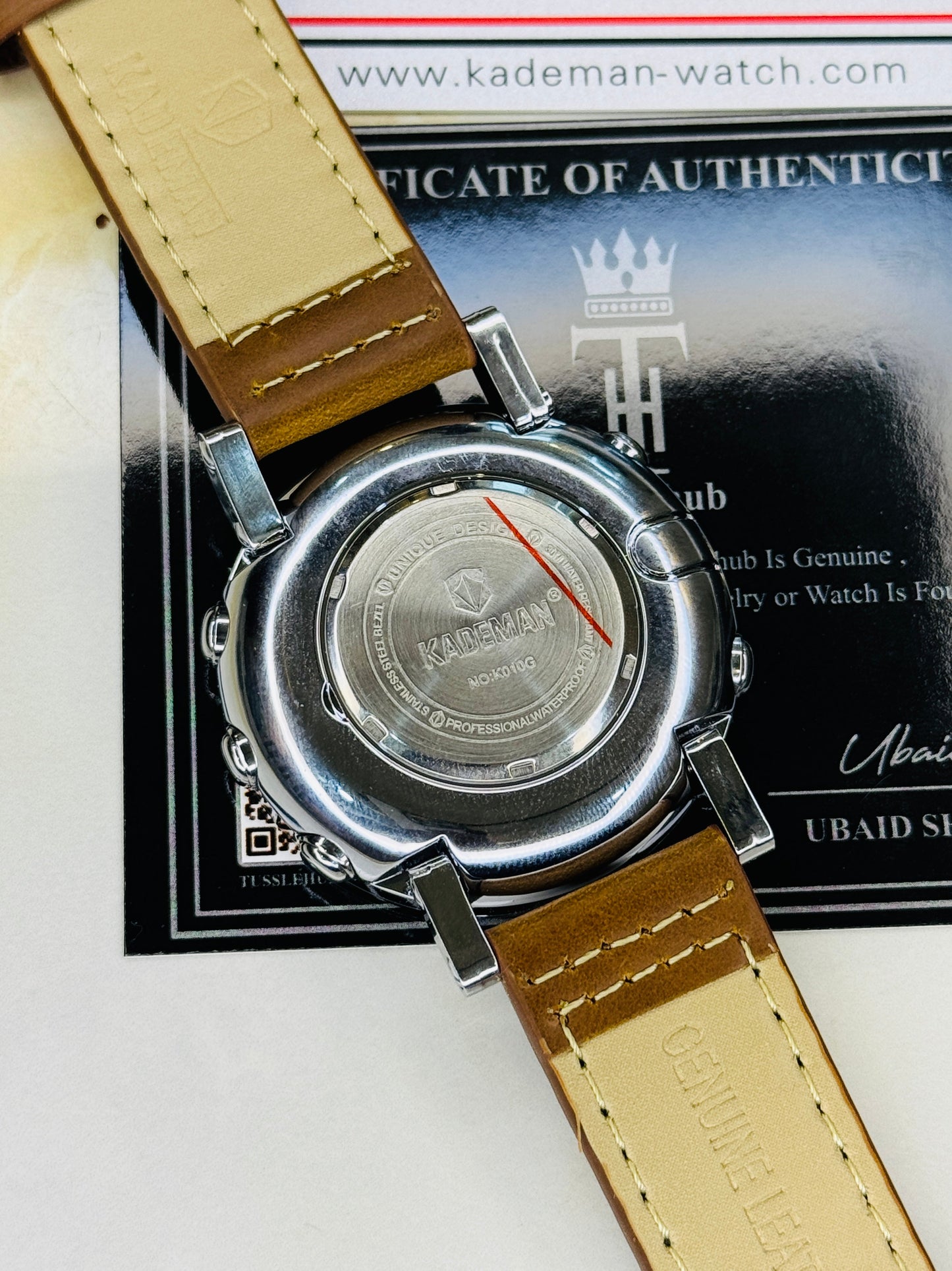 Kademan Brown Silver Digital Watch