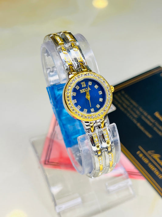 Bella Two Tone Blue Watch For Her