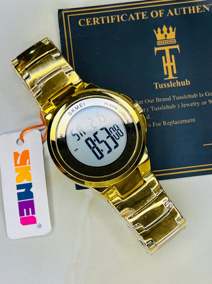 Skmei Gold Round Watch
