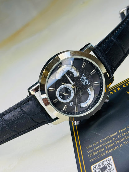 All Black Beside Chronograph Watch
