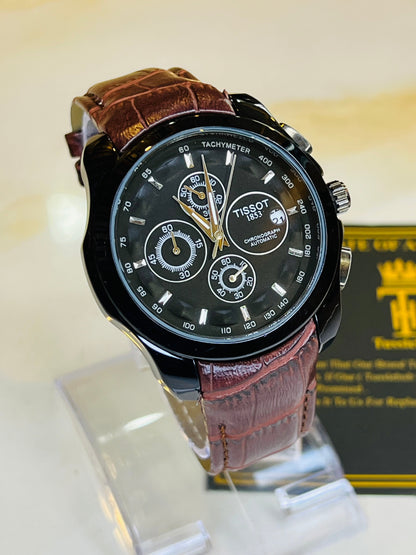 Brown Black Dial Case Tissot 1853  Special Edition Chronograph Watch