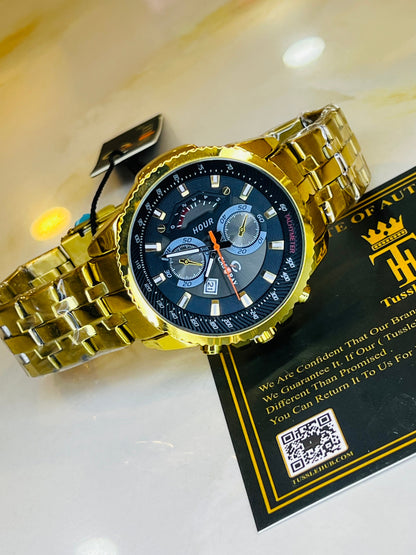 Gold Black Cassray Watch