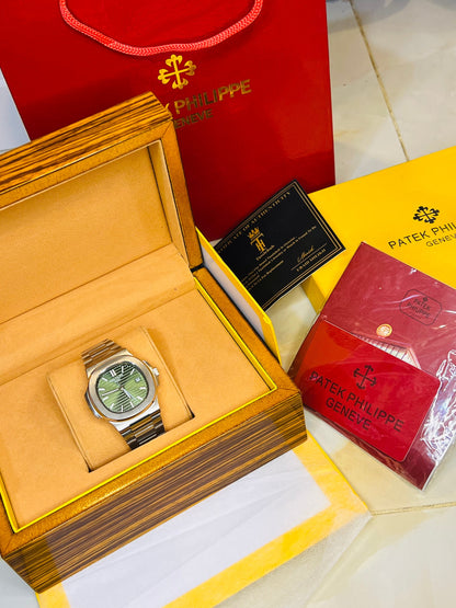 Gold White Automatic Nautilus Super Clone Watch