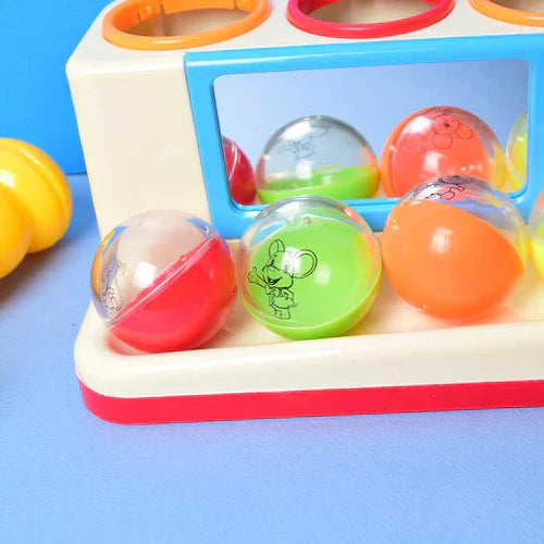 Hammer Ball Table With Light and Music Toy Game 1 Hammer And 4 Balls