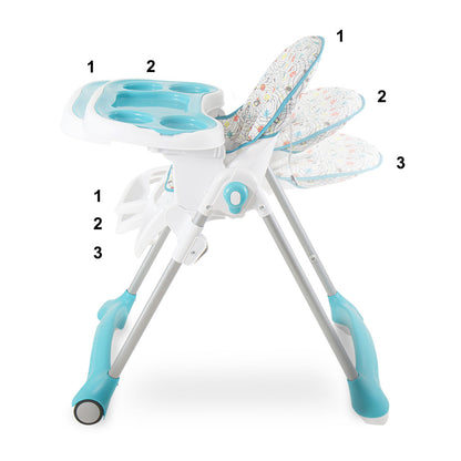 Tinnies Baby Adjustable High Chair - Blue Planet - T029