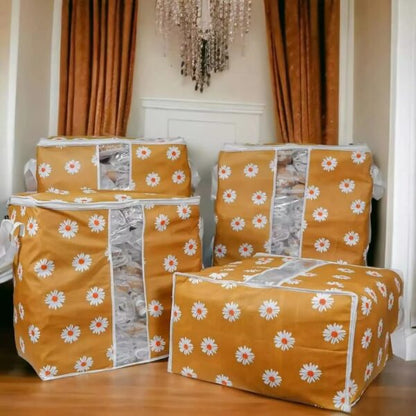 Non Woven Colored Storage Bags PACK OF 4