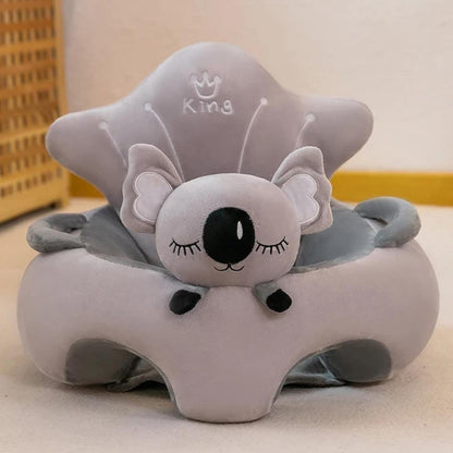 Learn to Sit with Back Support Baby Character Floor Seat with Side Handles