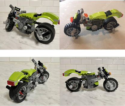 3 in 1 Architect Series Super Bike Building Block Toy Set - Educational DIY Toys for Kids