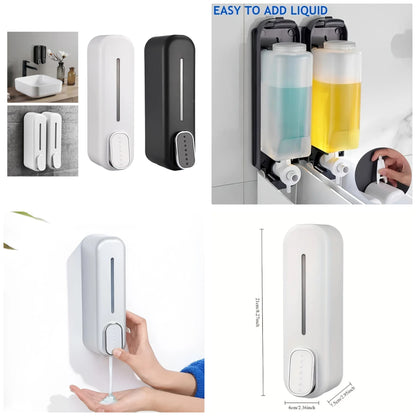 Manual Soap & Shampoo Dispenser Wall Mounted