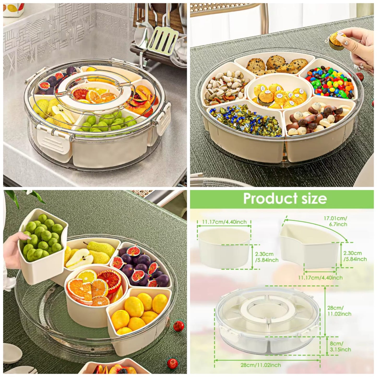 6Grid Rotating Storage Box