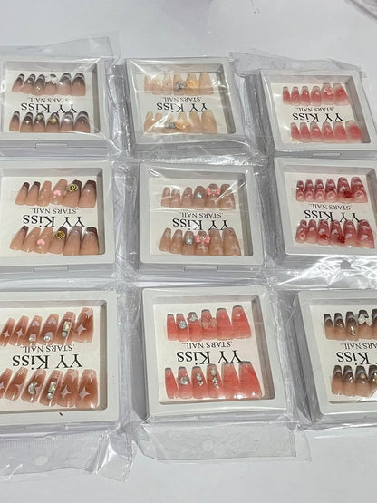 YY Kiss Stars Nails Artificial Beauty Nails 🤩