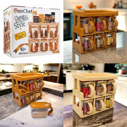 Master Chef Spice Rack | 6 Pcs