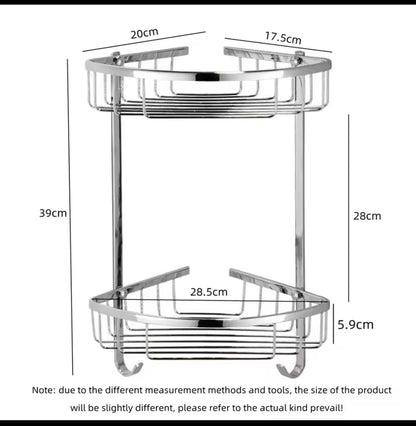 Triangle shape corner shelf