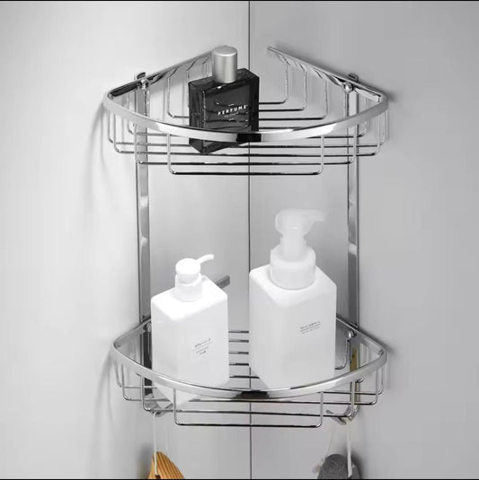 Triangle shape corner shelf