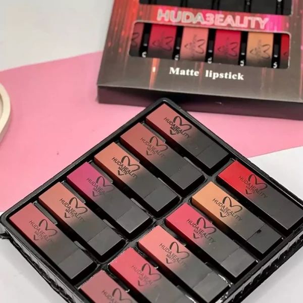 HUDABEALITY MATT LIPSTICKS  12 PCS PACK
